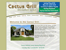 Tablet Screenshot of cactusgrill.net